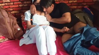 Indian Dehati Aunty And Nephew Ass Fuck With Oral Sex in Bedroom